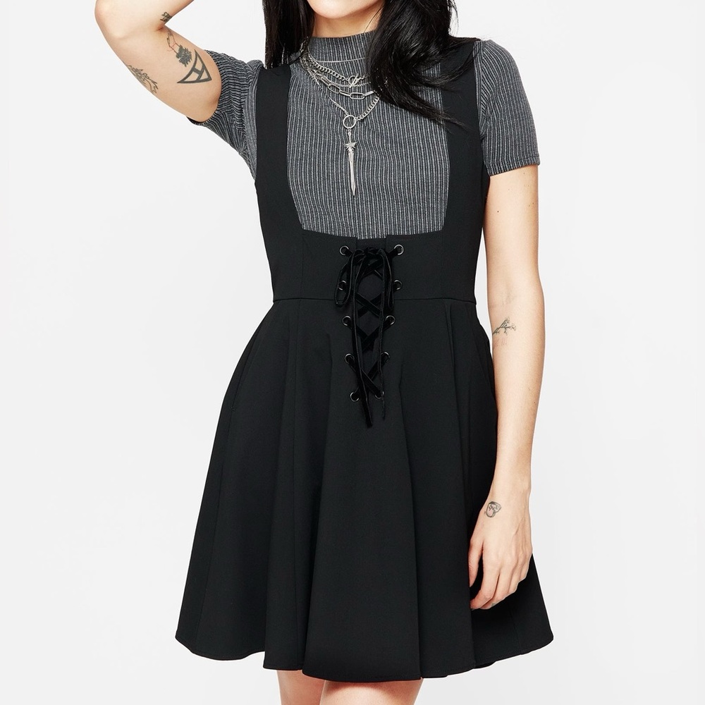 Disturbia - Nessa Lace Up Mini Dress